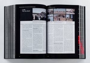 The book contains a wide range of scans of original articles from architecture publications, along with mainstream newspapers and magazines. Above: Architectural Record article about the Middle East as a new client.